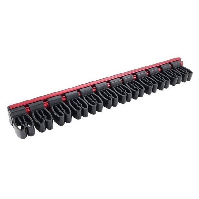Supplywise 300mm aluminium magnetic tool holder similar to the Linvar a 300mm aluminium magnetic tool holder mounted on a workshop wall.