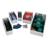 Supply Wise white cardboard storage bins with writable panel similar to the Buco white corrugated cardboard storage bin with writable front panel.