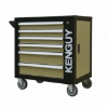 Supply-Wise's 155-piece lockable roller tool cabinet with 6 drawers similar to the Caslad 155-piece 6-drawer black and khaki steel roller tool cabinet