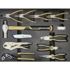 Supply Wise's 155-piece lockable roller tool cabinet with 6 drawers similar to the Caslad 155-piece 6-drawer black and khaki steel roller tool cabinet