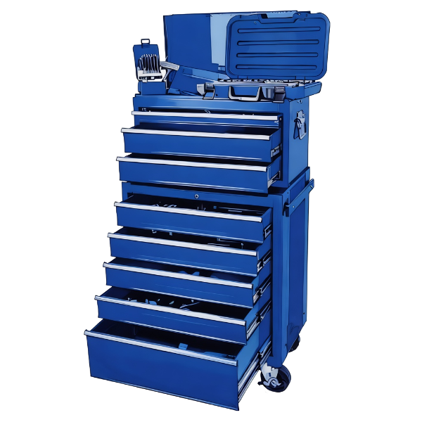Industrial tool chest and cabinet kits for secure workshop storage from a South African supplier, ideal for mechanics, maintenance and tool control
