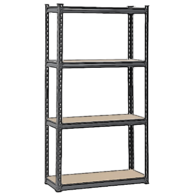 Bolted steel shelving
