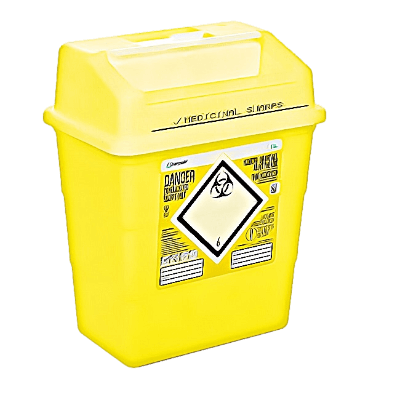 Hazardous materials and sharps bins